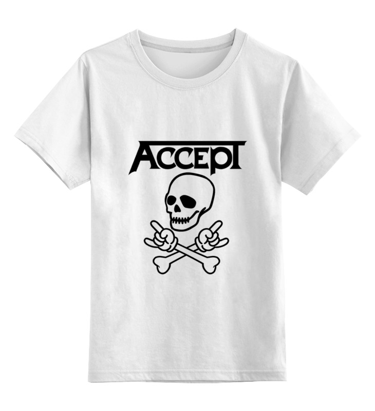 Детская футболка классическая унисекс Printio Accept