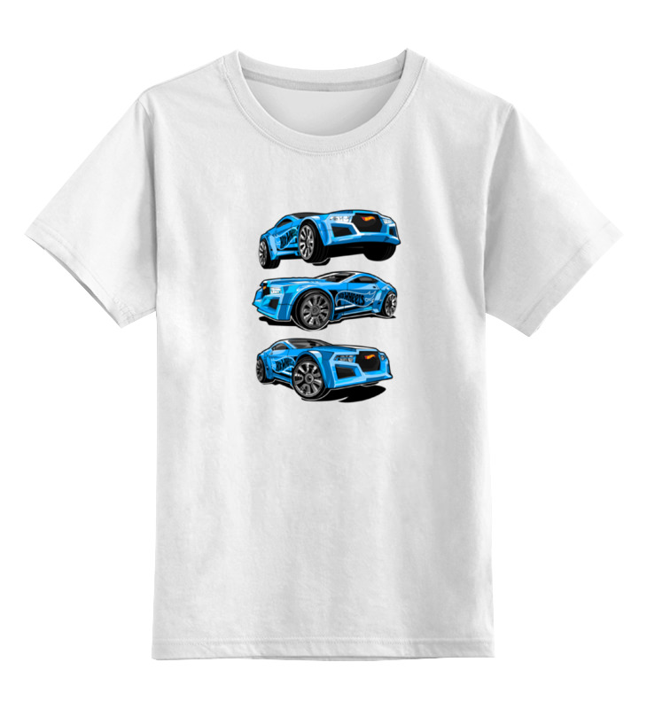 Детская футболка классическая унисекс Printio Гоночные машины