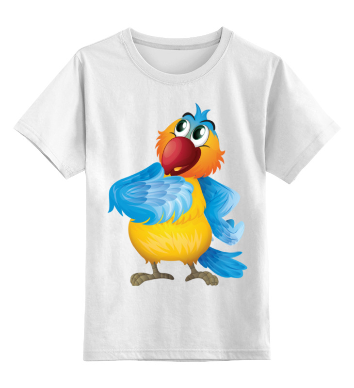 Детская футболка классическая унисекс Printio Попугай кеша
