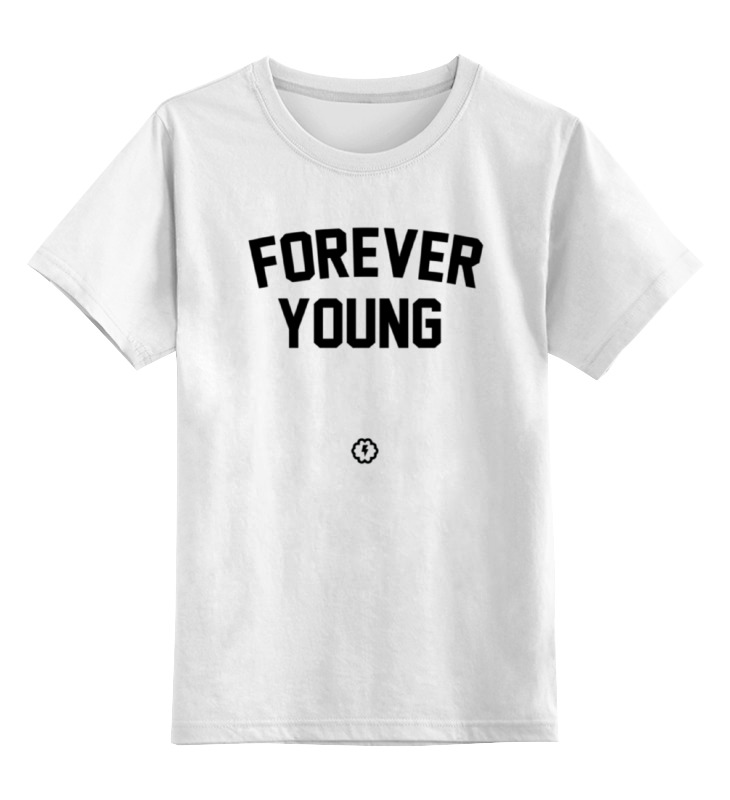 Детская футболка классическая унисекс Printio Forever young by brainy