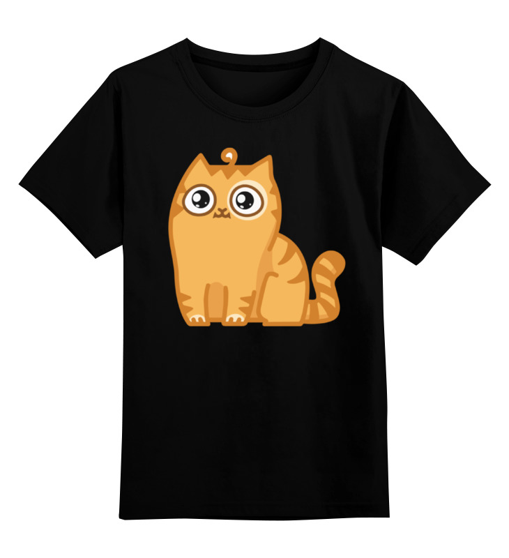 Детская футболка классическая унисекс Printio Кот персик / cat persik