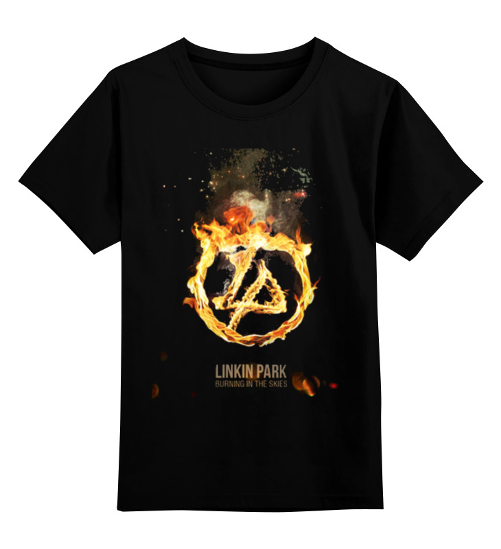 Детская футболка классическая унисекс Printio Linkin park - burning in the skies