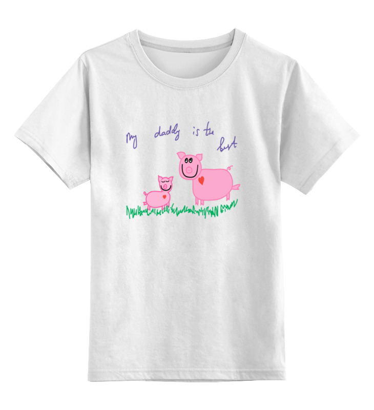 Детская футболка классическая унисекс Printio Свинки