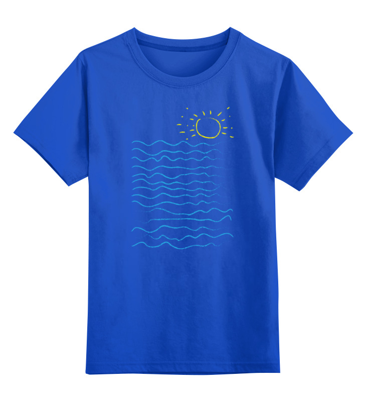 Детская футболка классическая унисекс Printio Море и солнце