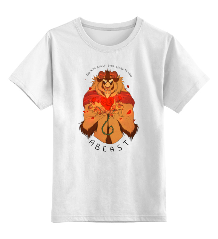 Детская футболка классическая унисекс Printio Красавица и чудовище