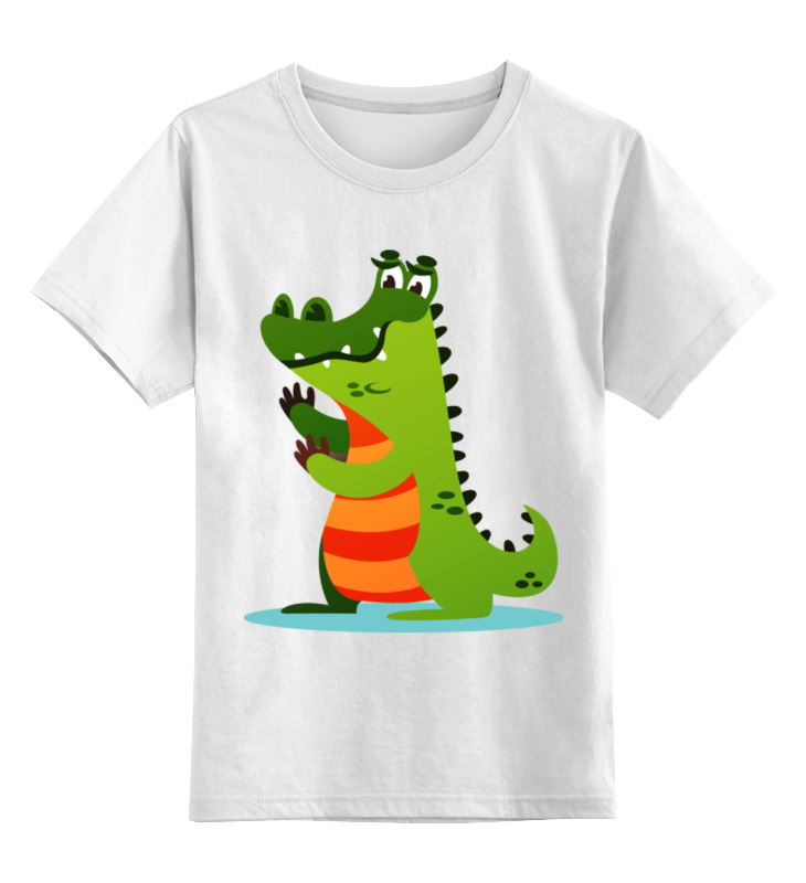 Детская футболка классическая унисекс Printio Крокодил гена