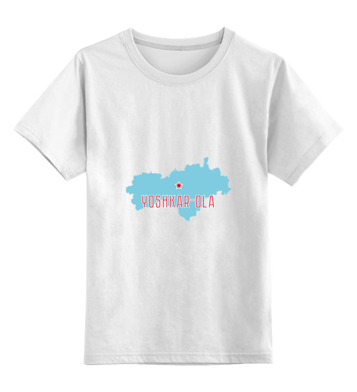 Детская футболка классическая унисекс Printio Республика марий эл. йошкар-ола