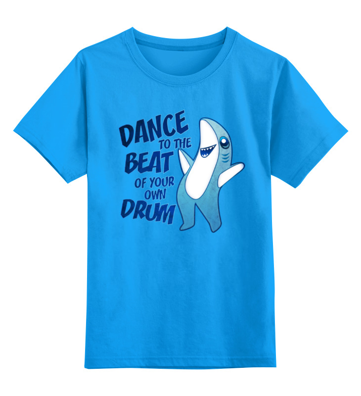 Детская футболка классическая унисекс Printio Танцующая акула