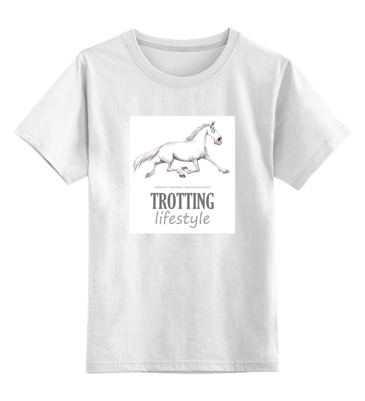 Детская футболка классическая унисекс Printio Trotting