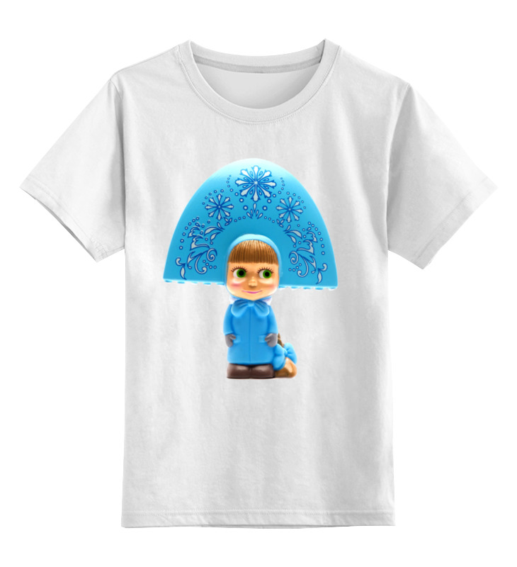 Детская футболка классическая унисекс Printio Кукла-девочка маша из мульта. смешная озорная