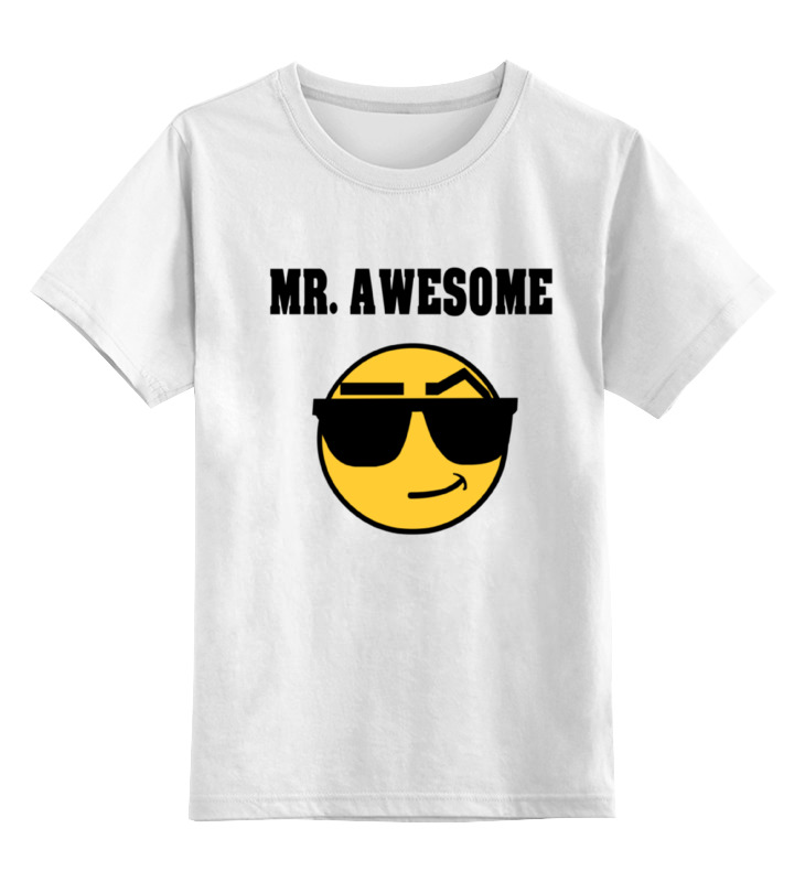 Детская футболка классическая унисекс Printio Mister awesome