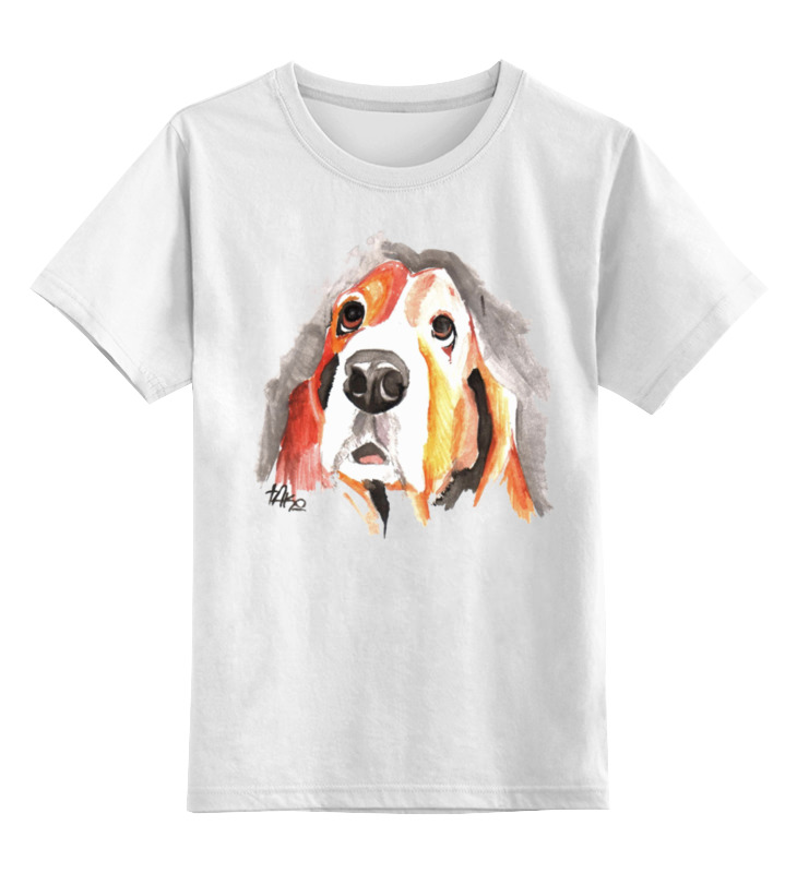 Детская футболка классическая унисекс Printio С собачкой