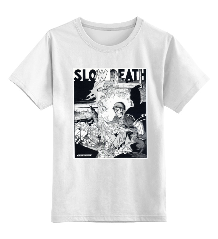 Детская футболка классическая унисекс Printio Slow death t-shirt