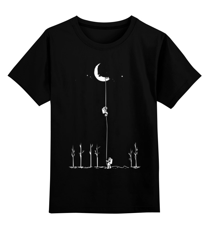 Детская футболка классическая унисекс Printio Достать до луны