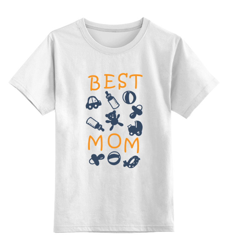 Детская футболка классическая унисекс Printio Best mom