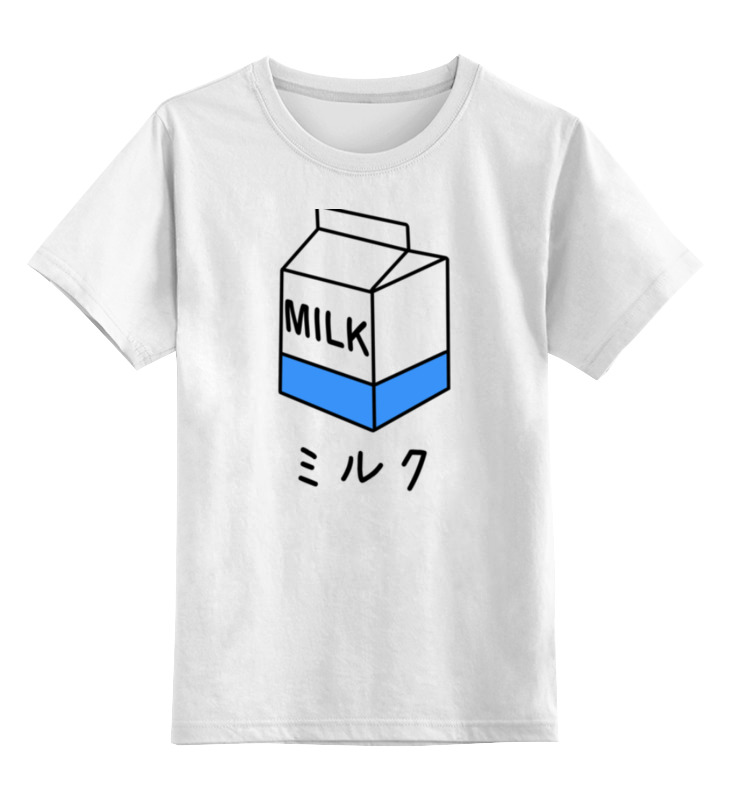 Детская футболка классическая унисекс Printio Milk 1