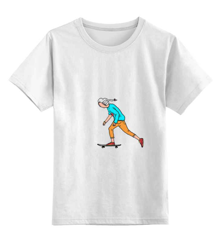 Детская футболка классическая унисекс Printio Скейтер