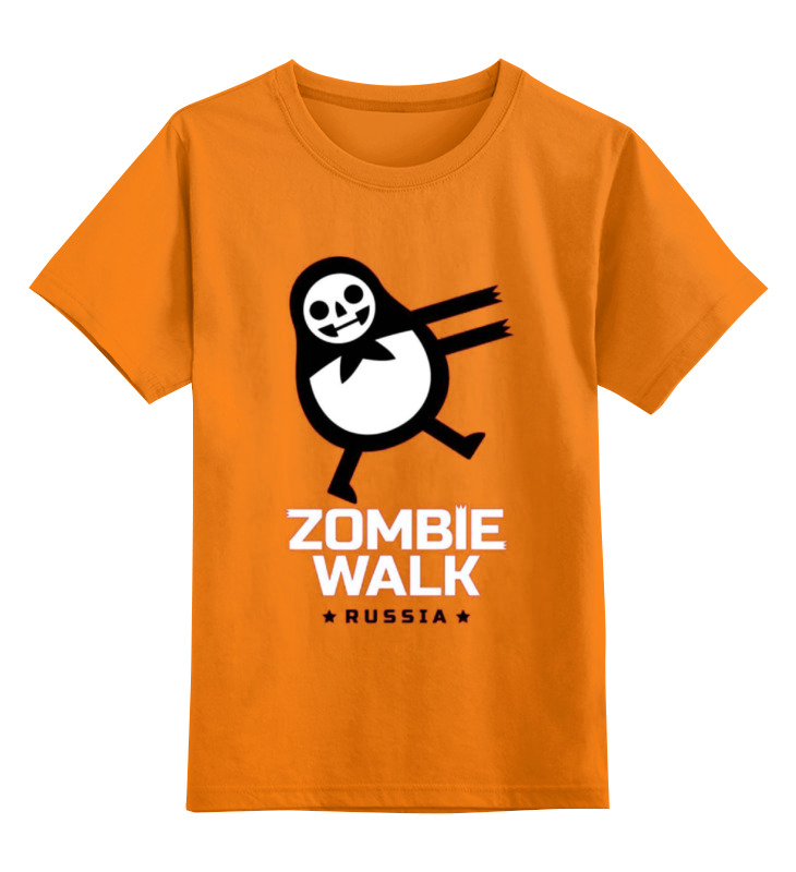 Детская футболка классическая унисекс Printio Zombie walk - russia