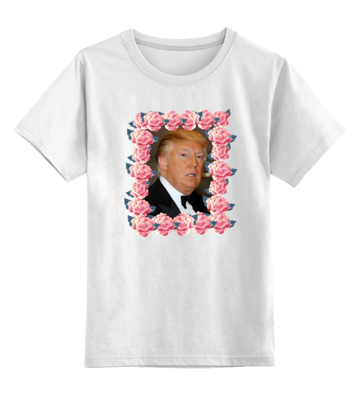 Детская футболка классическая унисекс Printio Трамп