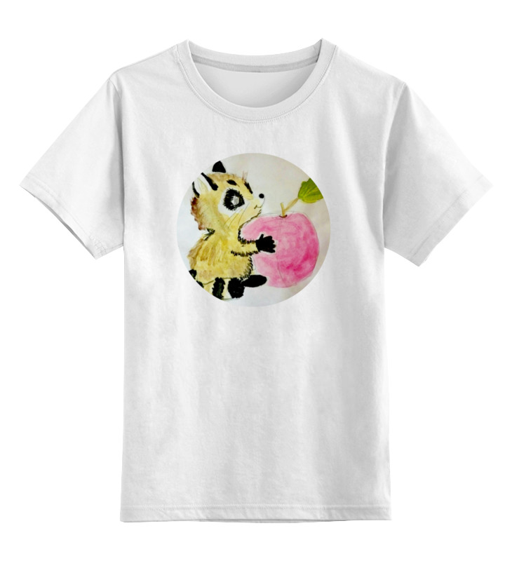 Детская футболка классическая унисекс Printio Малыш енот