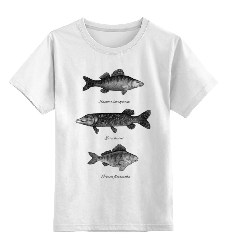 Детская футболка классическая унисекс Printio Коллекция рыб