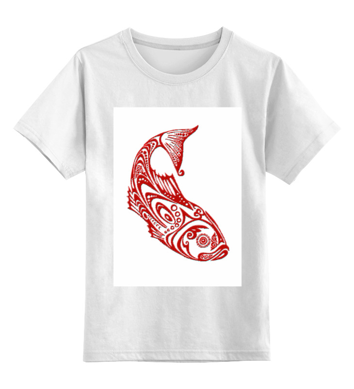 Детская футболка классическая унисекс Printio Рыба стилизованная