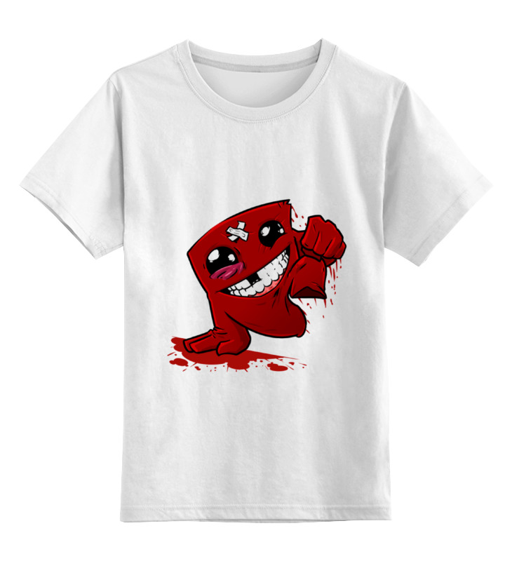 Детская футболка классическая унисекс Printio Super meat boy
