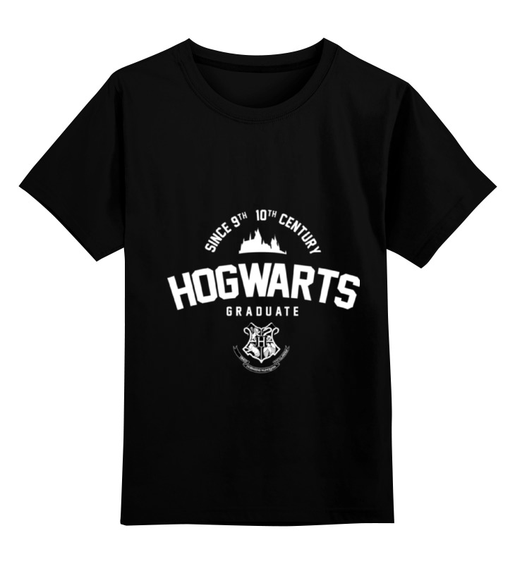Детская футболка классическая унисекс Printio Hogwarts graduate by design ministry