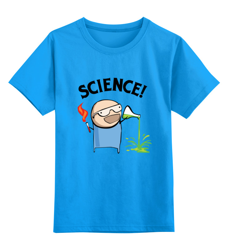 Детская футболка классическая унисекс Printio Science! ботан