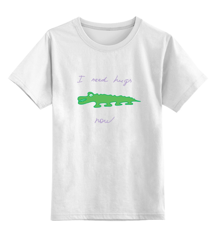 Детская футболка классическая унисекс Printio Крокодил