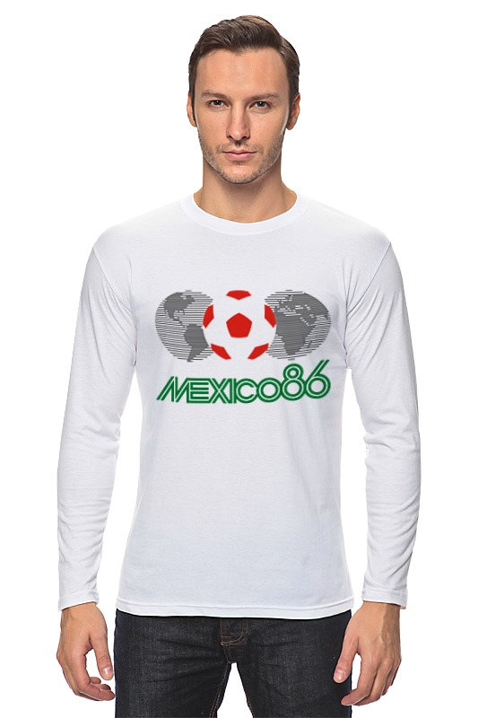 Лонгслив Printio Чемпионат мира по футболу в мексике 1986 год