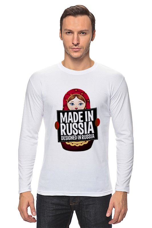 Лонгслив Printio Made in russia by hearts of russia