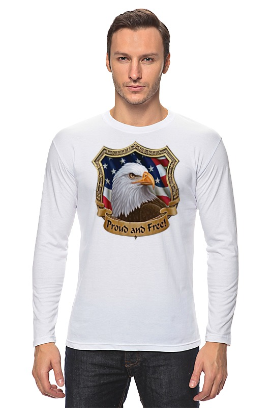 Лонгслив Printio American eagle