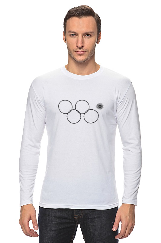 Лонгслив Printio Олимпийские кольца в сочи 2014