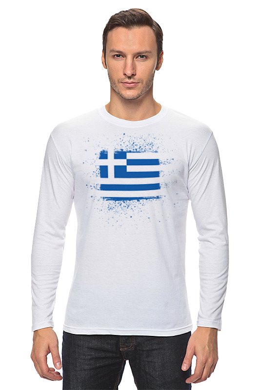 Лонгслив Printio Греческий флаг