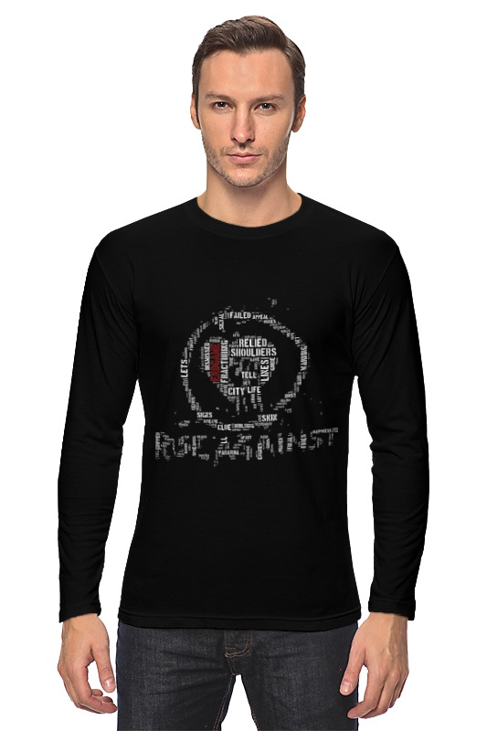 Лонгслив Printio Rise against - logo