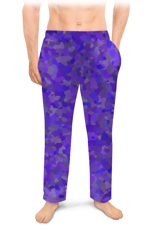 Мужские пижамные штаны Printio Glowing purple