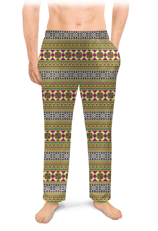 Мужские пижамные штаны Printio Геометрический орнамент