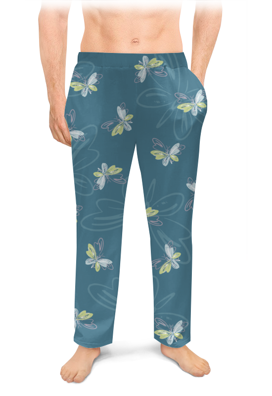 Мужские пижамные штаны Printio Бабочки