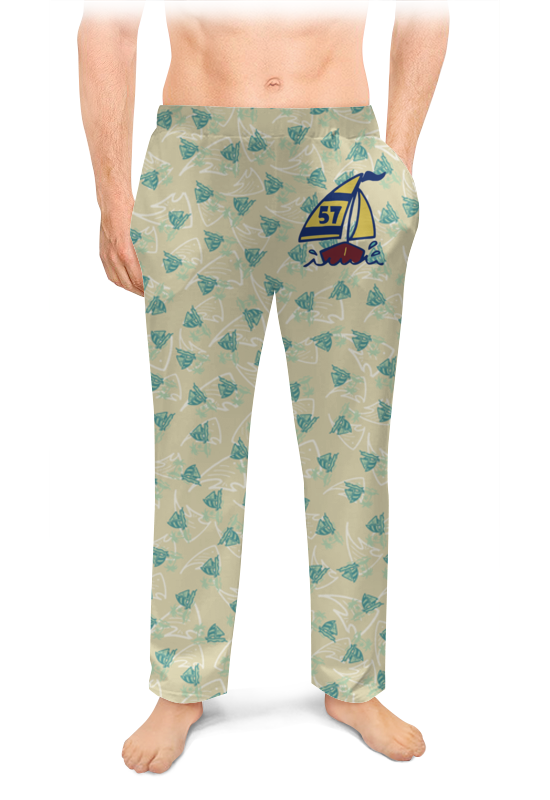Мужские пижамные штаны Printio Кораблик