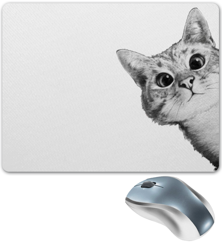 Коврик для мышки Printio Любопытный кот