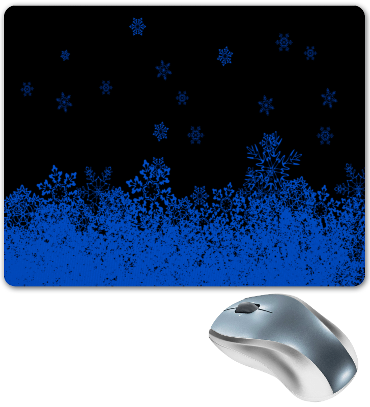 Коврик для мышки Printio Синие снежинки
