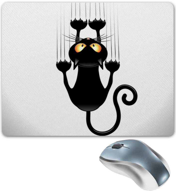 Коврик для мышки Printio Черный кот