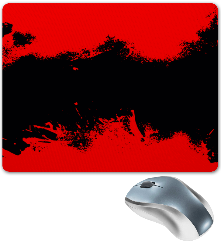 Коврик для мышки Printio Черно-красные краски