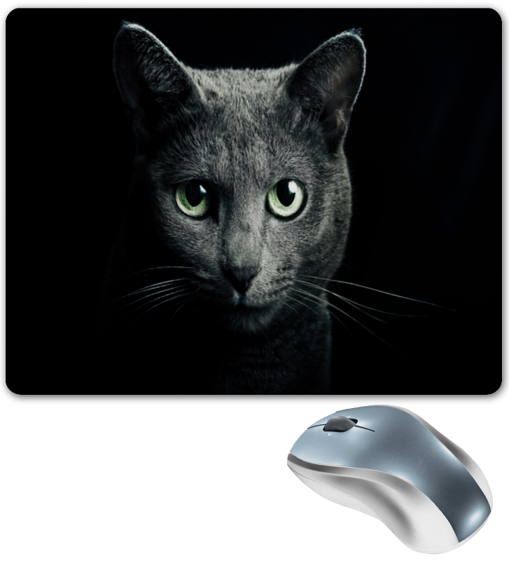 Коврик для мышки Printio Серый кот