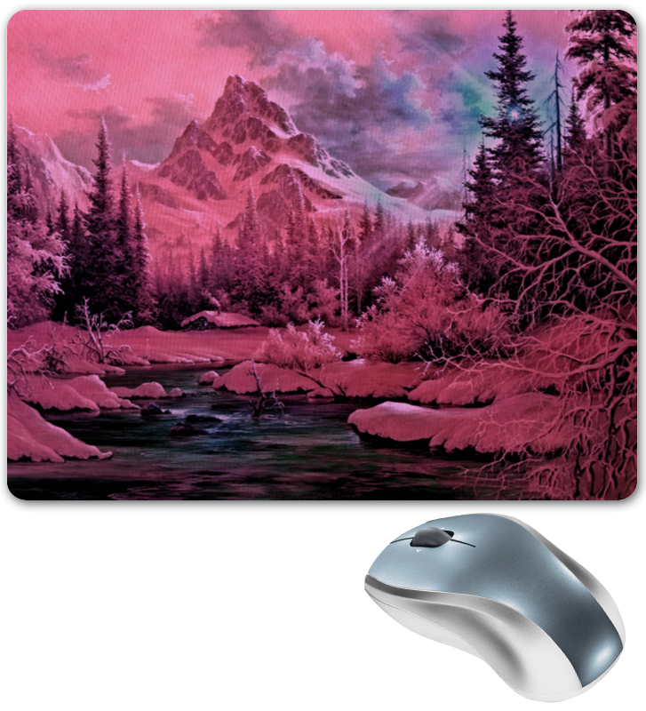 Коврик для мышки Printio Розовый пейзаж