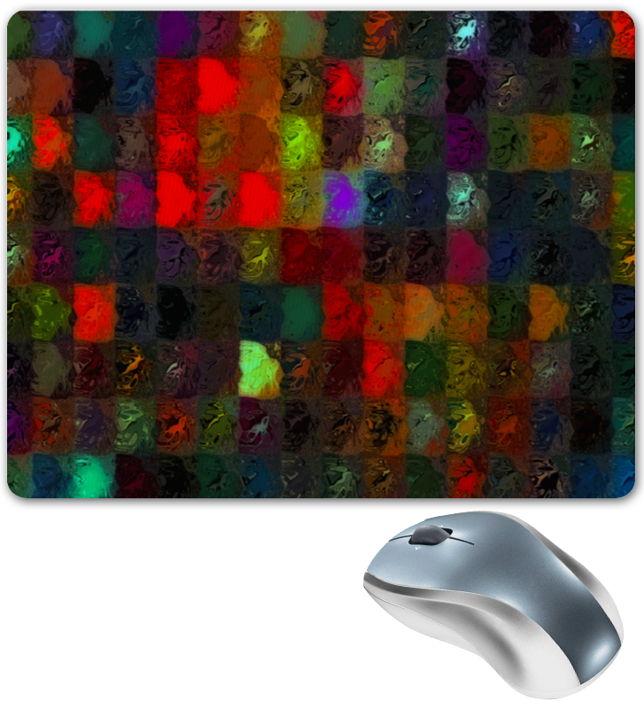 Коврик для мышки Printio Кубики красками