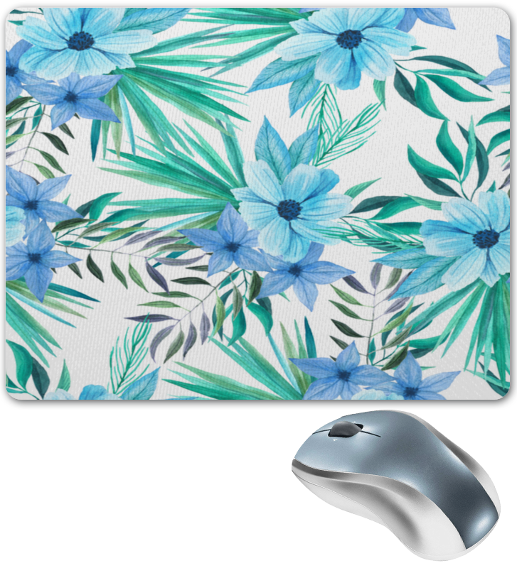 Коврик для мышки Printio Синие цветы