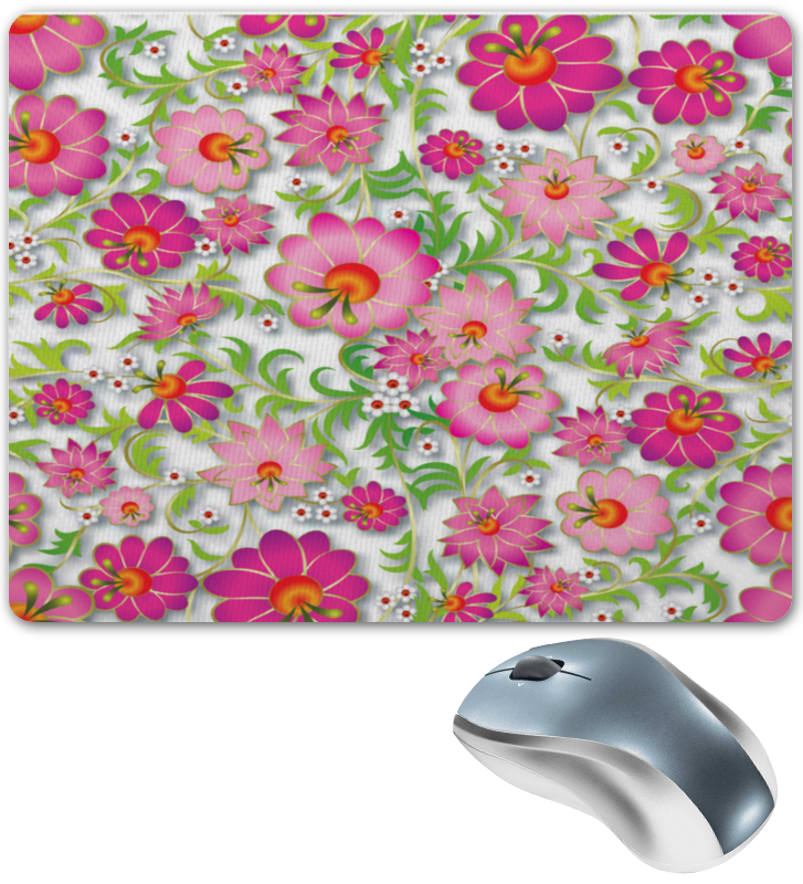 Коврик для мышки Printio Розовые цветы