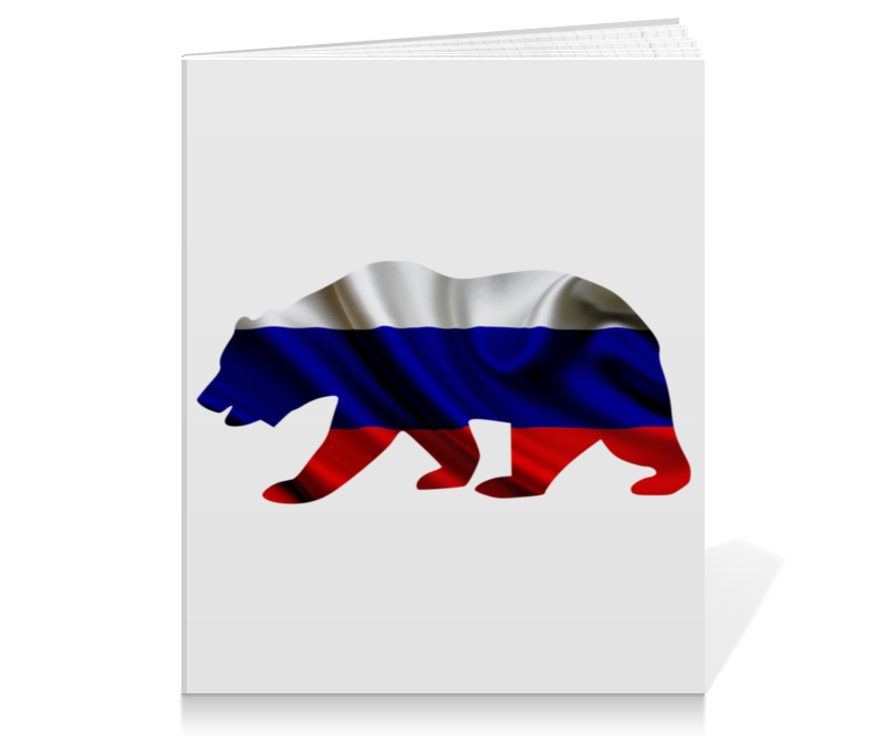 Тетрадь на клею Printio Русский медведь